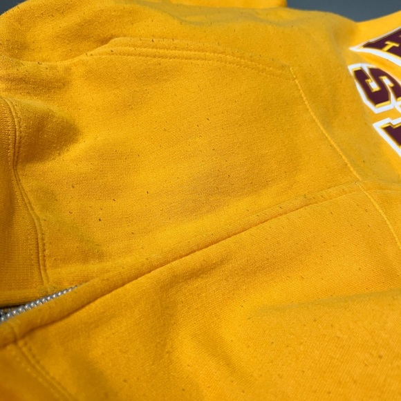 Arizona State Yellow Zip-Up Hoodie - Picture 7 of 8